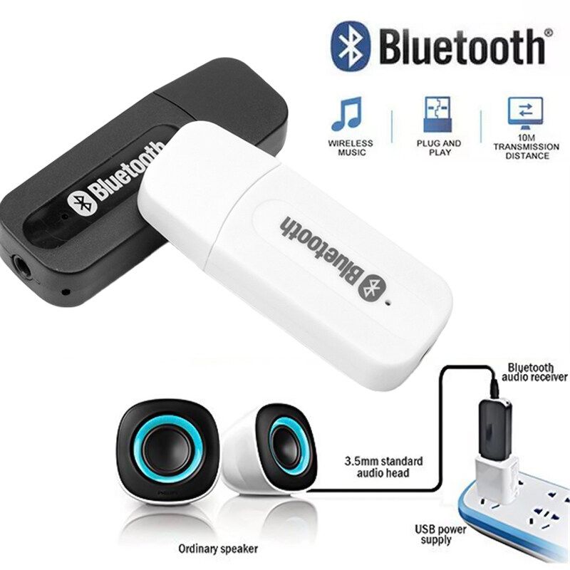 บลูทูธมิวสิคUSB BluetoothUSB Bluetooth Audio Music Wireless Receiver Adapter 3.5mm Stereo AudioตัวรับสัญญาณบลูธูทD40