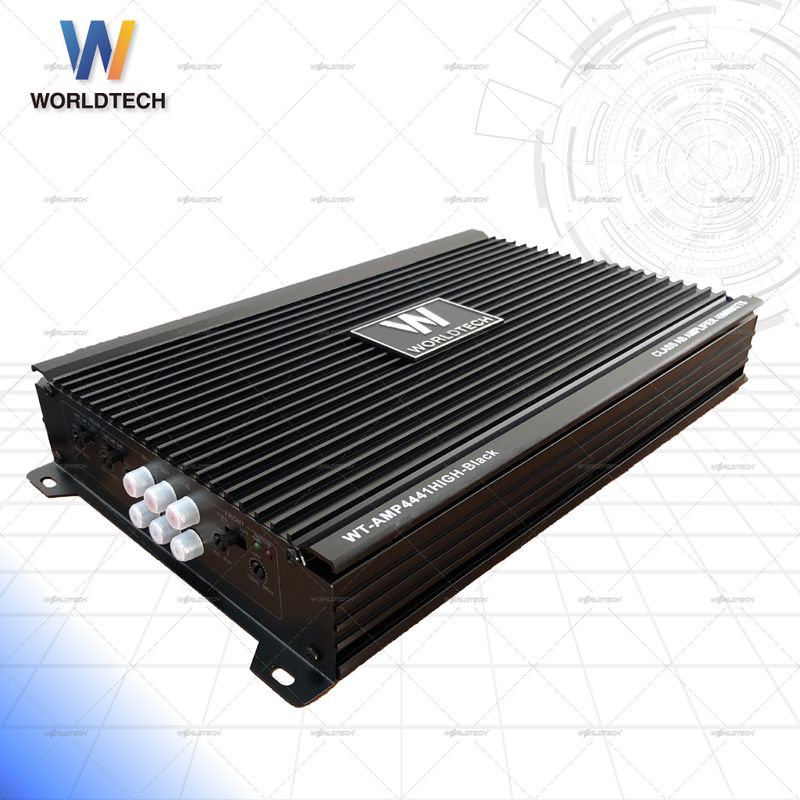 (ใช้โค้ดลดเพิ่ม) Worldtech รุ่น WT-AMP4441HIGH เพาเวอร์แอมป์,แอมป์ขยายเสียง (Car Amplifier) Class AB คลาส เอบี 4 CH