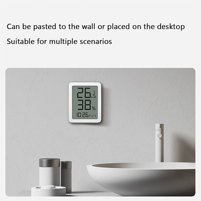 Xiaomi เทอร์โมมิเตอร์ Humidity Logger Meter ห้องครัวห้องน้ำ ตำแหน่งที่ยืดหยุ่น ไฮโกรมิเตอร์ เครื่องวัดอุณหภูมิและความชื้นยอดนิ