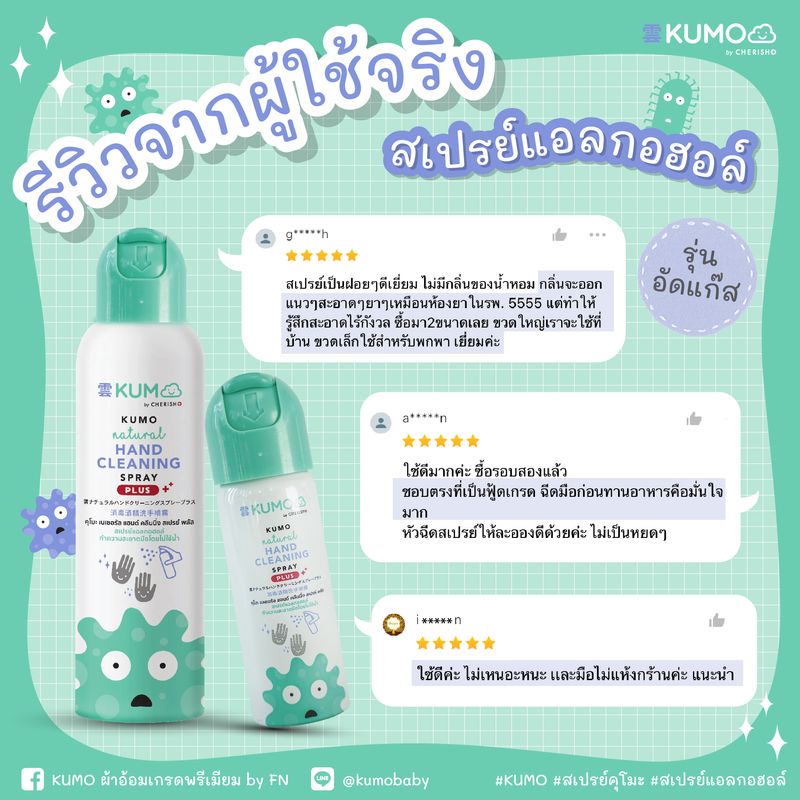 FN KUMO สเปรย์ แอลกอฮอล์ 73% ฟู้ดเกรด