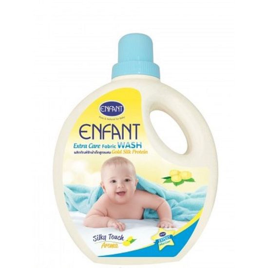 Enfant (อองฟองต์) ผลิตภัณฑ์ซักผ้าสำหรับเด็กแรกเกิดและถนอมผิวบอบบาง สูตรผสม Gold Silk Protein 1,000ml.