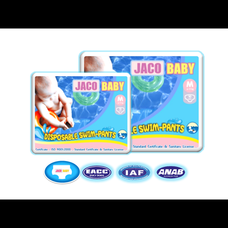 JACO Baby กางเกงผ้าอ้อมว่ายน้ำ ผ้าอ้อมสำเร็จรูปสำหรับว่ายน้ำ Disposable Swim pants Diapers M L แพมเพิสว่ายน้ำ แพมเพิม