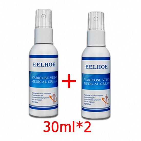 【สูตรใหม่】EELHOE สเปรย์เส้นเลือดขอด เส้นเลือดขอด สเปรย์ส่งเสริมการไหลเวียนของเลือด （ครีมทาเส้นเลือดขอด แมงมุมเส้นเลือดปวด ครีมเส้นเลือดขอด ครีมทาเส้นขอด）Varicose Vein Spray 30ml