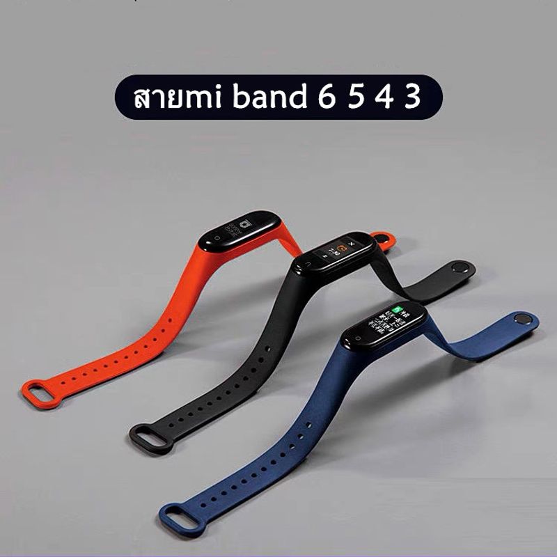 สายซิลิโคน สายรัด mi band 6 5 4 3 NFC xiaomi miband3/4/5/6 ลาย morandi สายเปลี่ยน miband5/6 สายนาฬิกา mi band