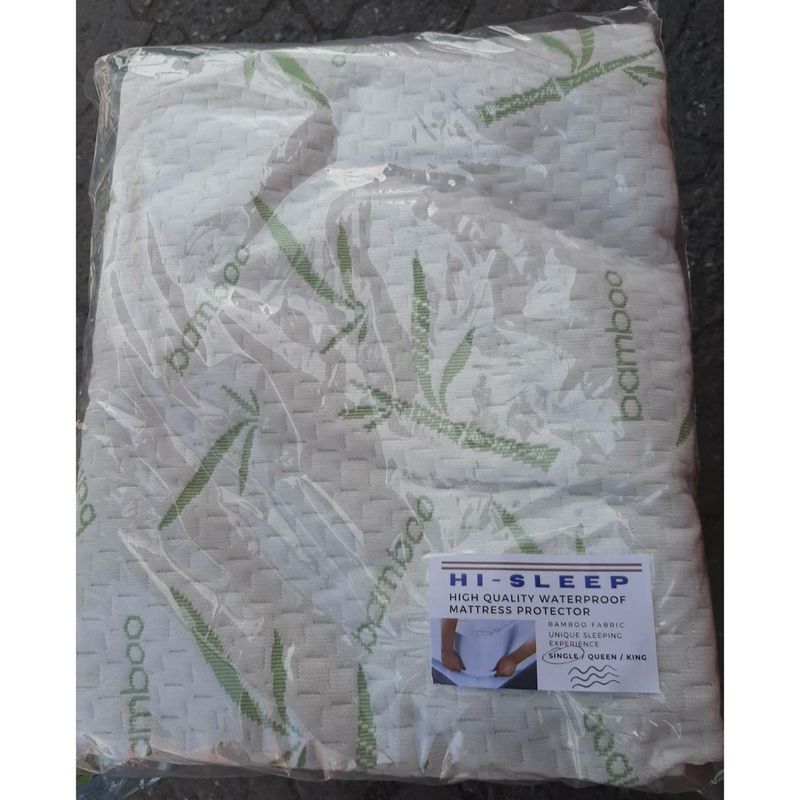 ผ้าปูที่นอน กันเปื้อน กันน้ำ 100% Hi-sleep Mattress protector Knitted / Bamboo fabric * ผ้าปูที่