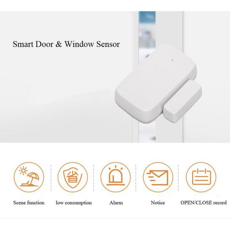 Tuya เซ็นเซอร์ประตูหน้าต่าง Zigbee แจ้งเตือนเข้าแอป (ZD08/JMWZG05/MX080/ZM-CG205) Door Sensor รองรับ Google Home Alexa