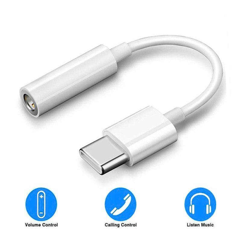 อะแดปเตอร์แปลงสายหูฟัง USB Type C ขนาด 3.5 มม.