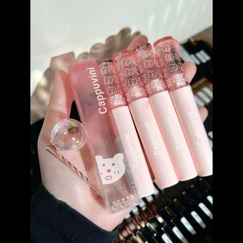 ลิปเกลซ แท่งน้องCappuvini Bubbry Bear Lip Glaze  CP 74-CP19-CP1027