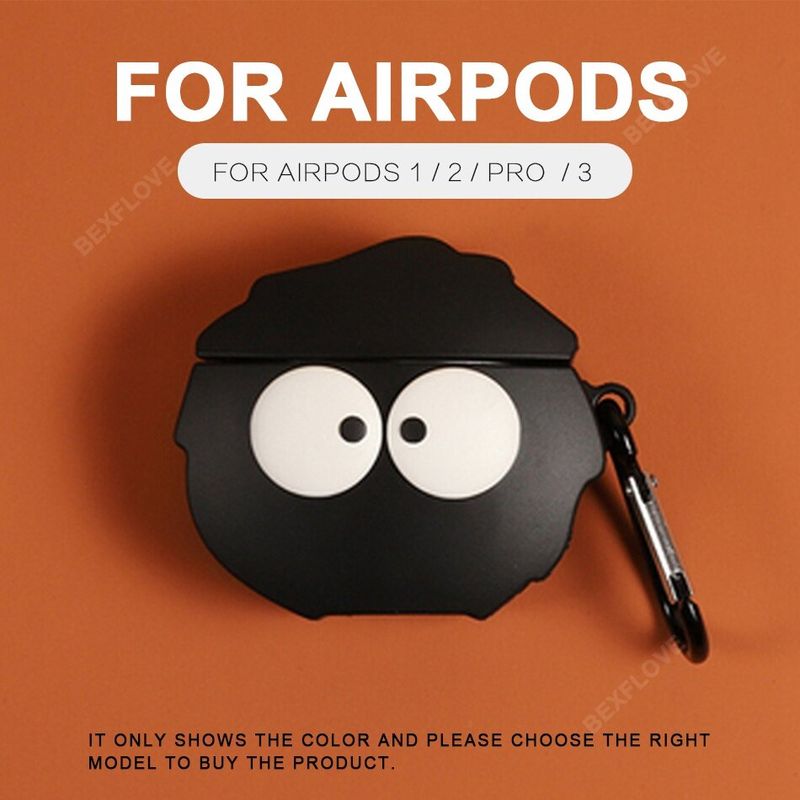 HUAQOO AirPods 1 2 3 Pro กรณี 3D น่ารัก AirPods กรณีการ์ตูนอะนิเมะซิลิโคนสำหรับ Apple AIR Pods 3 1/2 2021 Pro EarPods หูฟังกรณี