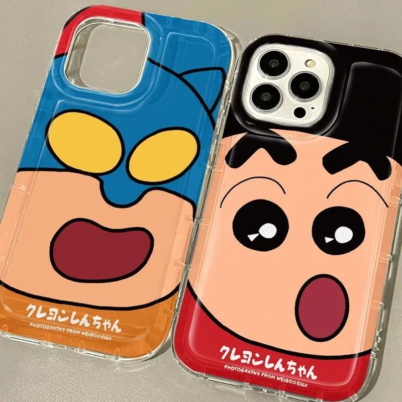 เครยอน Shinchan เคสโทรศัพท์การ์ตูนสำหรับ Xiaomi Redmi Note 13 12 Pro Plus 5G 11 Pro 10 4G 9 Pro Max 12 Turbo 9S ฝาปิดซิลิโคนแบบใส