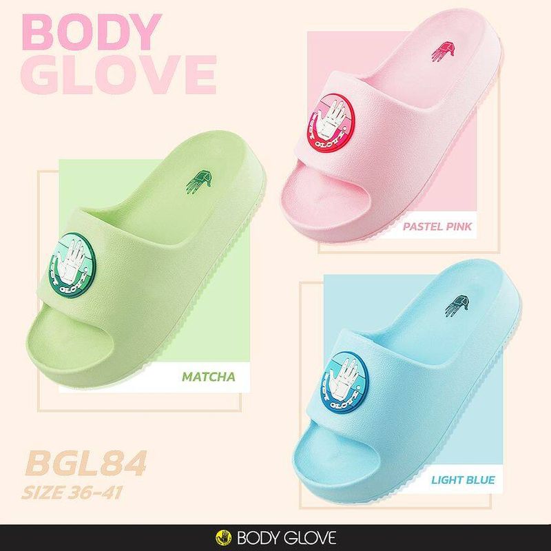 รองเท้าแตะ Body Glove BGL84 พื้นหนา นุ่ม เบา ขนาดผู้หญิง เสริมส้น 4 ซม.