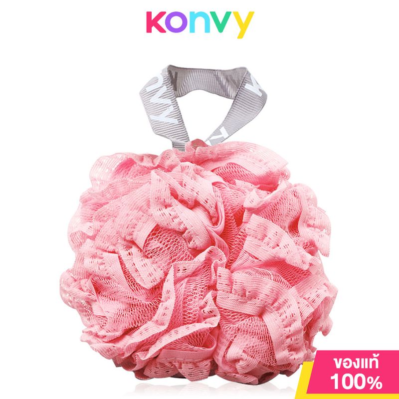 Konvy Super Soft Lace Bath Ball #Pink คอนวี่ ใยขัดผิวกายสำหรับอาบน้ำ สีชมพู