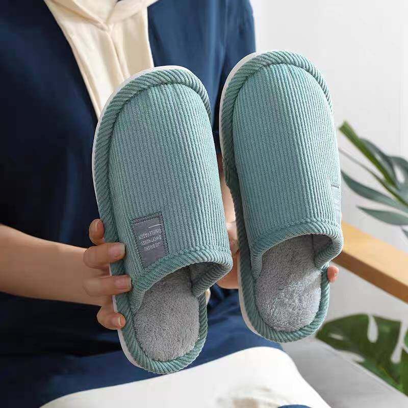 รองเท้าใส่ในบ้าน พื้นยาง กันลื่น slipper สลิปเปอร์ สีพื้น (JIE) พร้อมส่ง