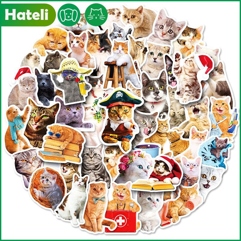 HATELI:ของเล่นตกแต่ง1ชิ้นพร้อมสติกเกอร์รูปสัตว์น่ารัก