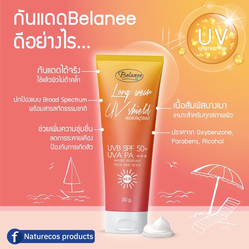 กันแดด ครีมกันแดด บีลานี่ Belanee Sunscreen ขาว