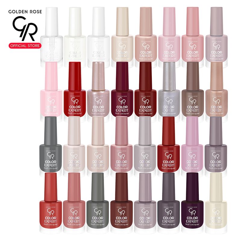 โกลเด้น โรส สีทาเล็บ ยาทาเล็บ คัลเลอร์ เอ็กซ์เปิร์ท 10.2 มล. Golden Rose Color Expert Nail Lacquer ชุดที่ 1 (สีใส-เบอร์ 99)