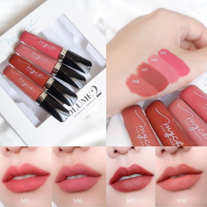 ลิปสติก เนื้อแมทท์ ไม่ติดแมสก์ ติดทน MYCA (ไมก้า)  LIPS ULTRA MATTE   ขนาด 4ml ของแท้ 100% รับตรงจากบริษัท  มีให้เลือกแบบแท่งเดียวและ แพ็กคู่