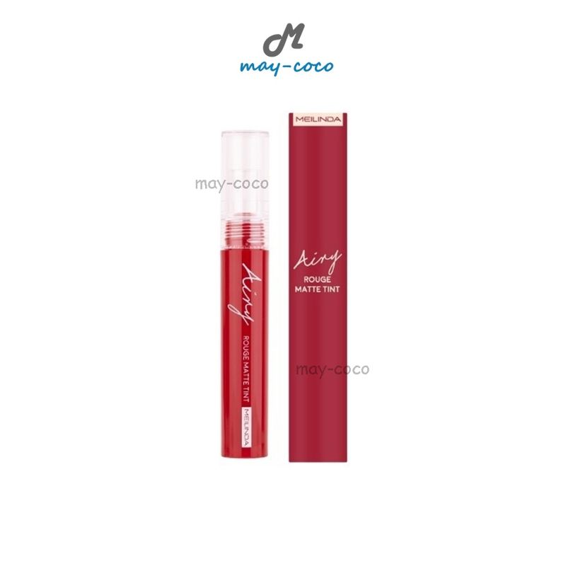 ถูก/แท้/มีไลฟ์ ลิป MEILINDA Airy Rouge Matte Tint เมลินดา ทินท์ ทิ้นท์ ลิปจุ่ม เนื้อแมท ไม่ติดแมส เกาหลี