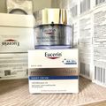 ฝาเงินEucerin HYALURON (3X) FILLER NIGHT CREAM 50ML. (ยูเซอริน ไฮยาลูรอน ครีมบำรุงผิวหน้า ลดเลือนริ้วรอย ยกกระชับ)