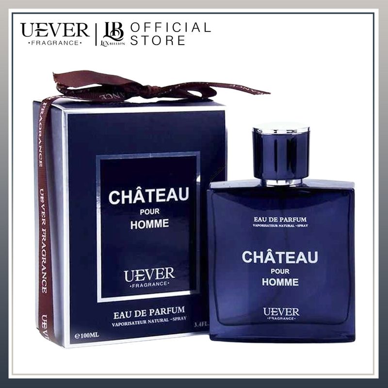 น้ำหอมแบรนด์นำเข้า UEVER CHATEAU 100ml EDP น้ำหอมฝรั่งเศส สำหรับสุภาพบุรุษ สไตล์ Woody Aromatic แนวสุขุมนุ่มลึกสะอาด *ยอดนิยม