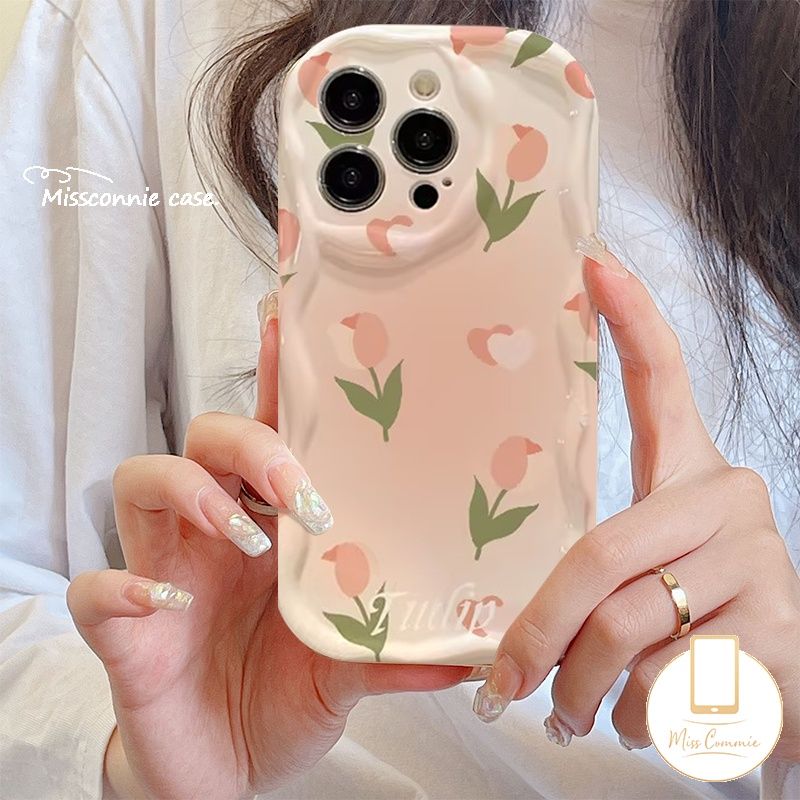 เคสโทรศัพท์มือถือ Tpu นิ่ม ขอบโค้ง ลายดอกไม้ ผีเสื้อ 3D สําหรับ IPhone 15 11 14 12 13 Pro MAX X XR 15 7Plus XS MAX 6 8 7 6S Plus SE 2020