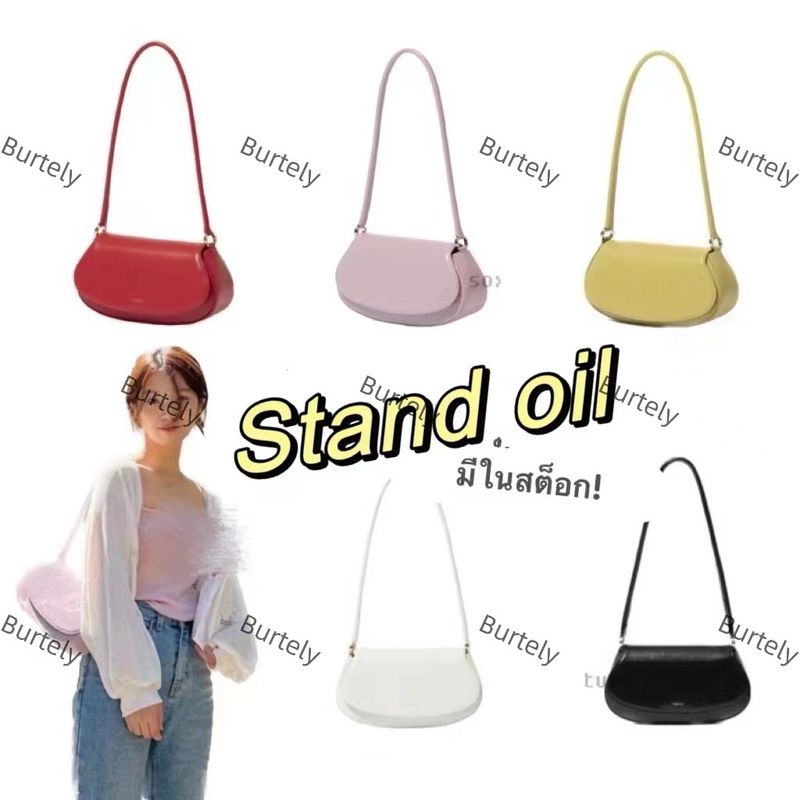 Stand Oil Tomato กระเป๋าถือสีแดงลําลองแฟชั่นใหม่ของเกาหลีกระเป๋าสะพายของผู้หญิงเป็นคนเจ้าอารมณ์มาก