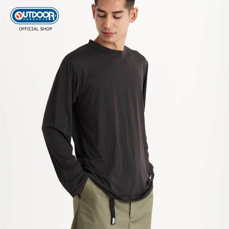 OUTDOOR PRODUCTS เสื้อผู้ชายแขนยาว เบา กันลม  เอ้าท์ดอร์ โปรดักส์ MEN (LOUNGE) LONG SLEEVE TOP ODMTL