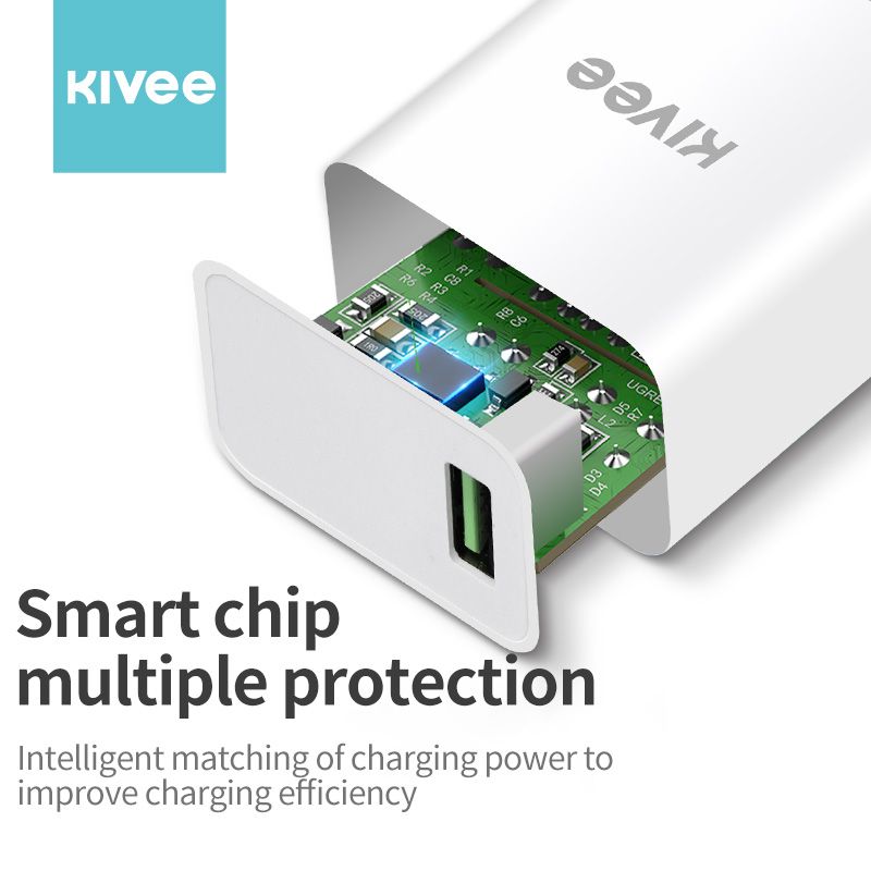 Kivee หัวชาร์จเร็ว ชุดชาร์จ ของแท้ สายชาร์จ+หัวชาร์จ Micro USB Fast Charger หัวชาร์จเร็ว หัวชาร์ทไฟ  รองรับ รุ่น Android iPhone/HUAWEI/Xiaomi/OPPO/VIVO รับประกัน 1 ปี