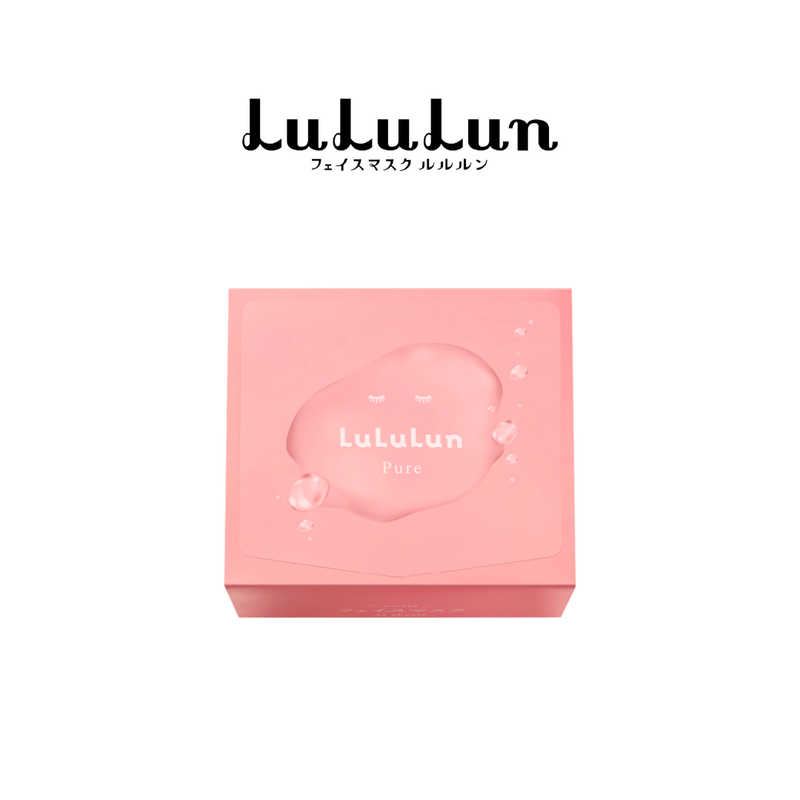 (แพ็ค 32 แผ่น) LuLuLun Pure Pink Face Mask ลูลูลูน แผ่นมาส์กหน้า สูตรปรับสมดุลผิว เพียว บาลานซ์ ปรับสูตรใหม่