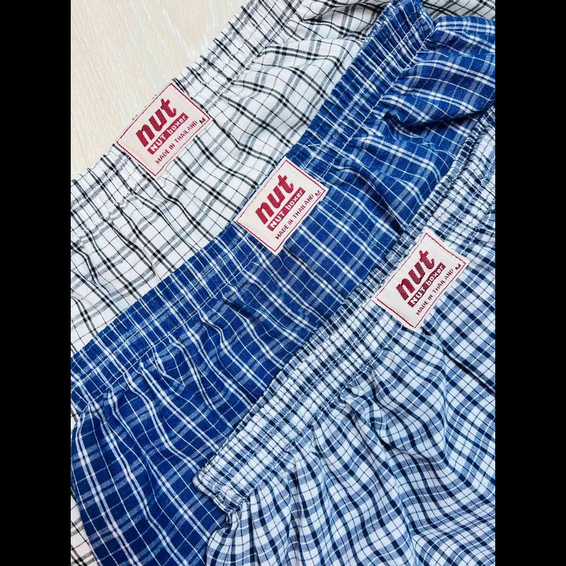 กางเกงบ๊อกเซอร์ทรงเกาหลี Size M  แบรนด์  Nut เอว24-36” (หญิงและชาย) Cotton 100%