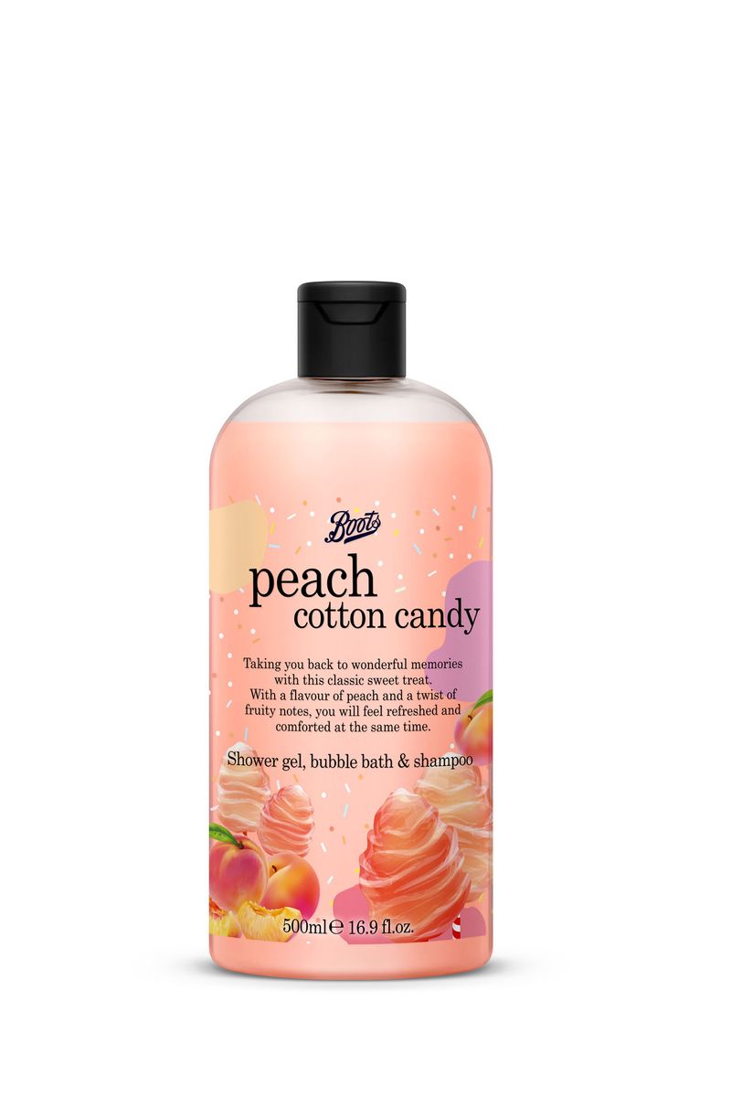 Boots Peach Cotton Candy Shower Gel