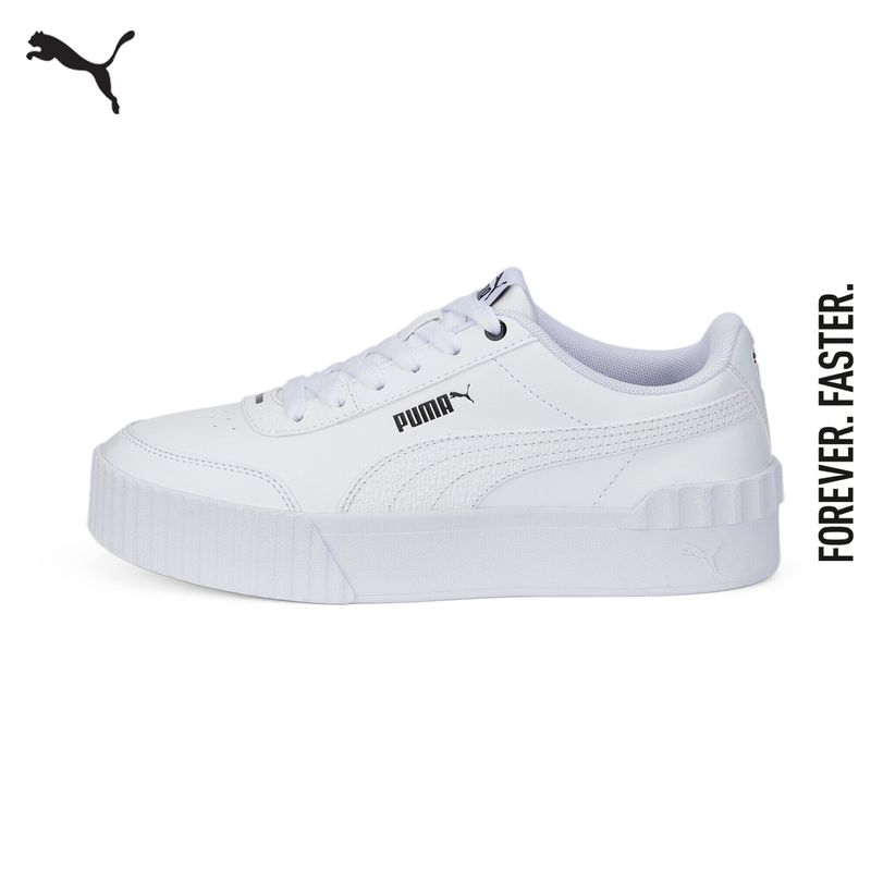 PUMA BASICS - รองเท้าผ้าใบผู้หญิง Carina Lift Mono สีขาว - FTW - 38640502