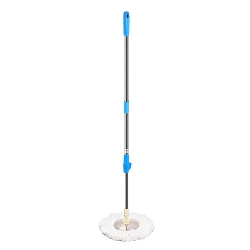 Jumper Kids modern Spin Mop ไม้ถูพื้น สำหรับถังปั่น รุ่นตัวล๊อคหมุน เหล็กหนากว่าตัวล๊อคพับ พร้อมผ้าไมโครไฟเบอร์ ใช้ได้ยาวนาน (สีฟ้า)   พร้อมส่ง!!