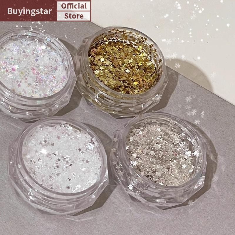 Zcx 1 มม.Mini Sparkling Star เล็บ Glitter ประกาย Pentagram ตกแต่งเล็บออกแบบร้านทําเล็บน่ารักอุปกรณ์เสริม DIY เล็บออกแบบ VO