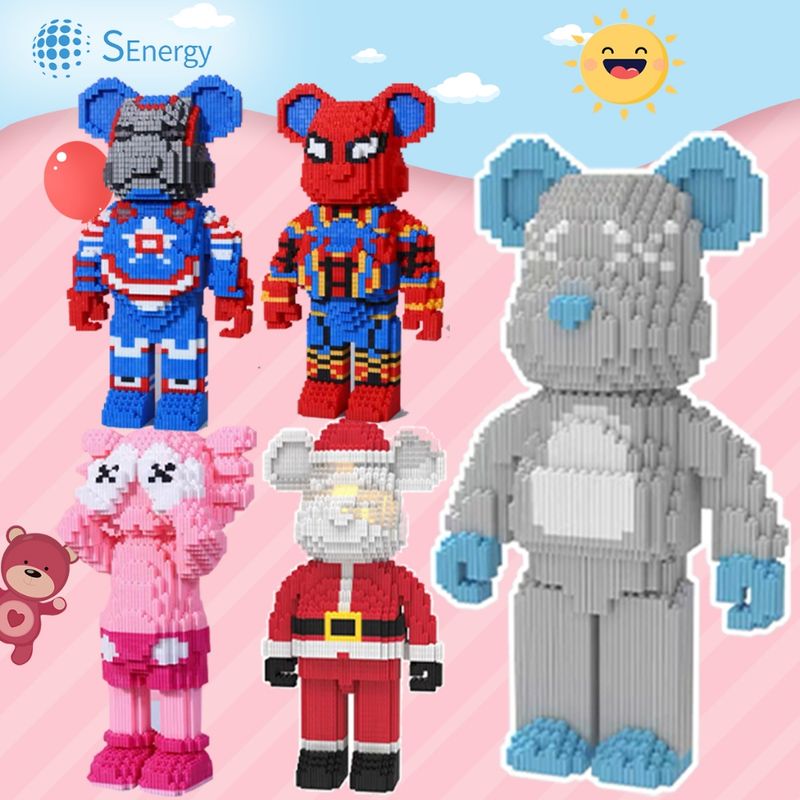 2,000เม็ด บล็อคตัวต่อ Bearbrick ขนาดใหญ่ ตกแต่งในร่ม ของขวัญวันวาเลนไทน์ ของขวัญวันเกิด