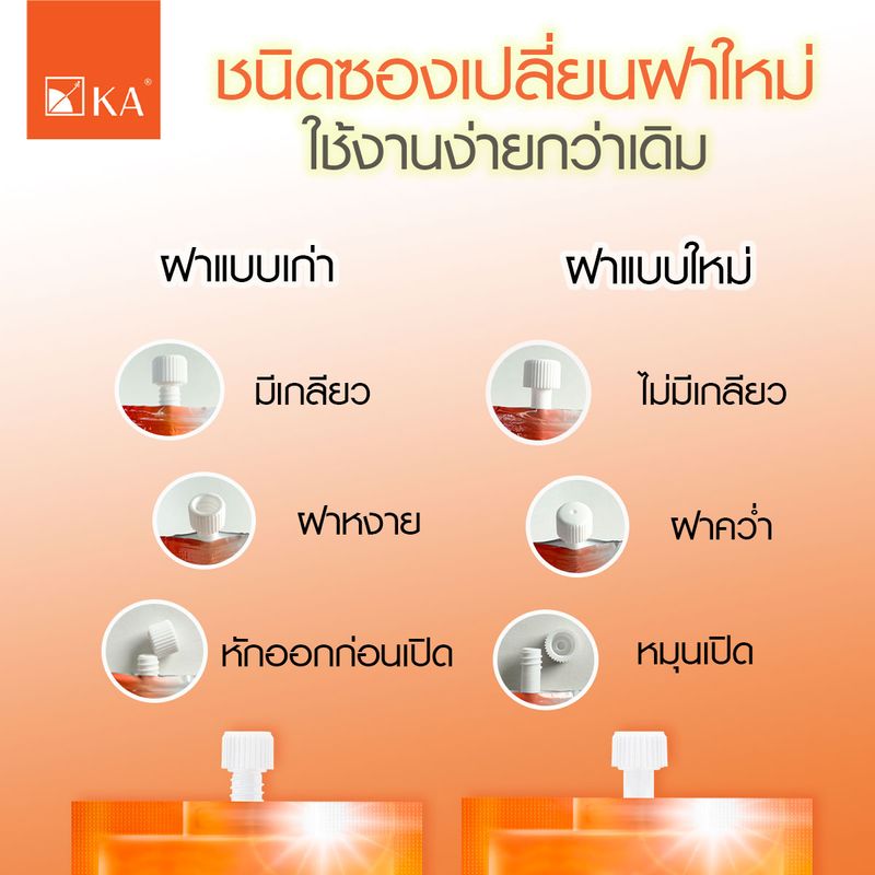 KA:UV WHITENING SOFT CREAM SPF50+ PA++++,1 ซอง