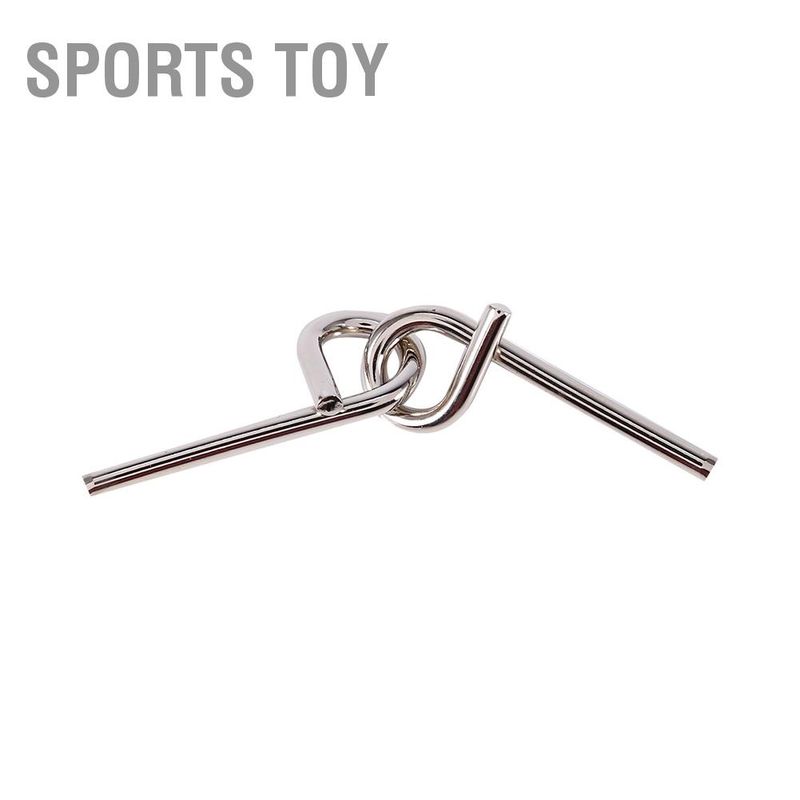 Sports Toy ของเล่นลวดโลหะทดสอบไอคิวปริศนา 8 ชิ้น / ชุดสําหรับผู้ใหญ่และเด็ก