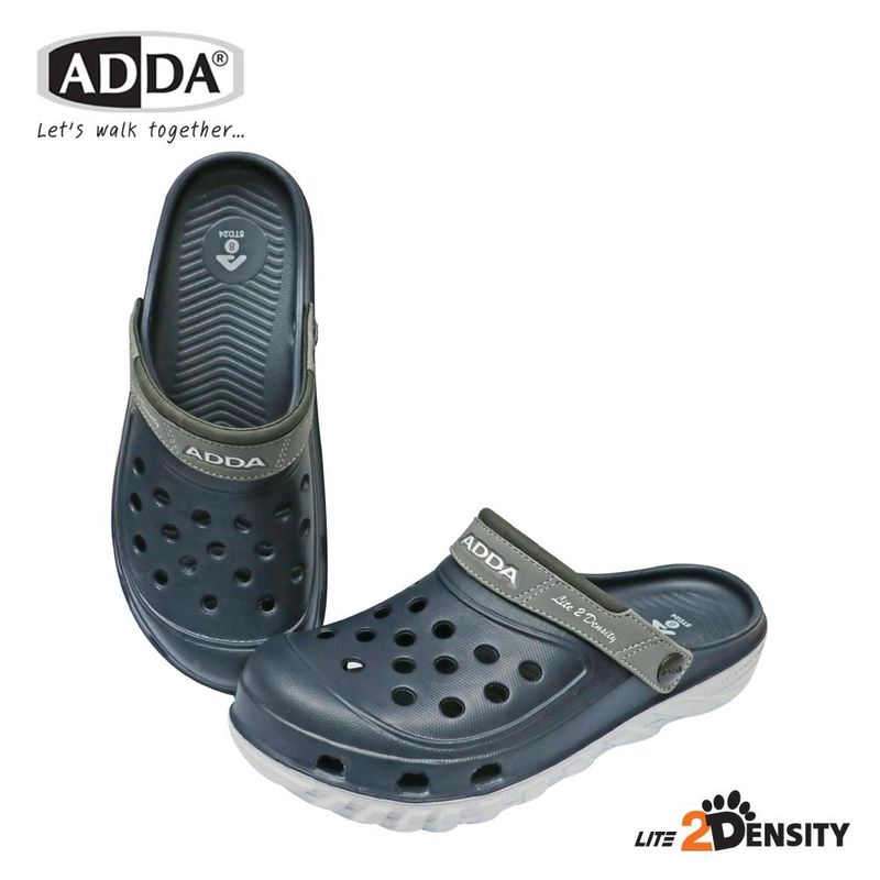 Adda 2Density รองเท้าแตะ รองเท้าลำลอง สำหรับผู้ชาย แบบสวมหัวโต รุ่น 5TD24M1 (ไซส์ 7-11)