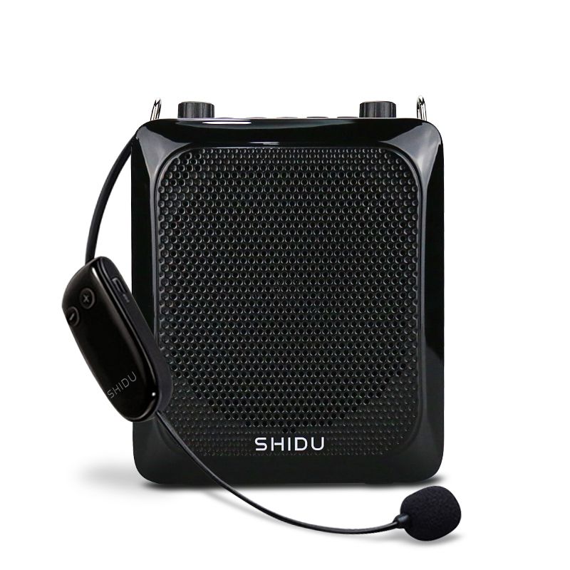 SHIDU เครื่องขยายเสียงไร้สายแบบพกพา25W,อุปกรณ์ขยายเสียงสำหรับครูบลูทูธลำโพงพร้อมไมโครโฟน Echo AUX TF USB แฟลชบันทึก S28