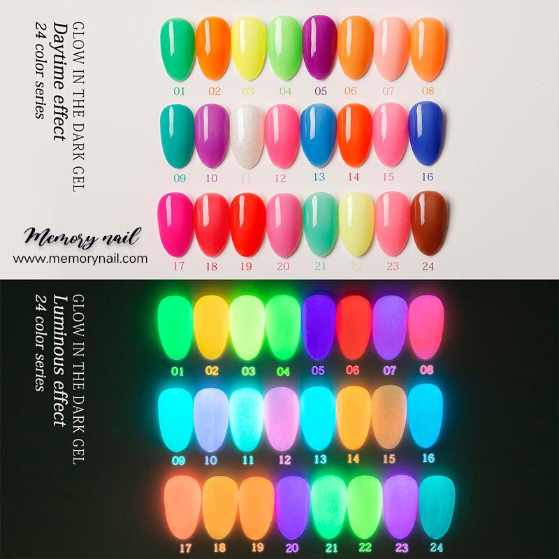 ( Vendeeni สีเรืองแสง ) สีเจล สีทาเล็บเจล เรืองแสง ขวดใหญ่ 15ml Neon colors Glow in the dark gel ยาทาเล็บเจล ติดทนนาน เม็ดสีแน่น พร้อมส่ง!