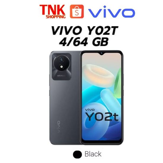 VIVO Y02T (4/64)ไม่มีหัวชาร์ตแบต 5,000mAh จอ 6.51" รับประกันศูนย์ไทย 1 ปี