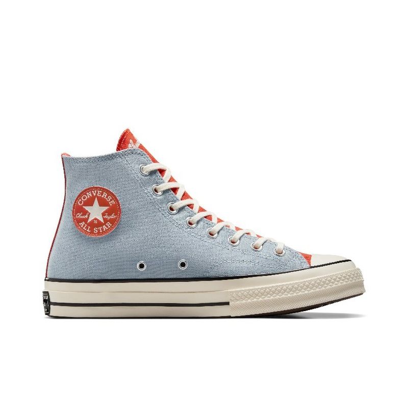 CONVERSE รองเท้าผ้าใบ รุ่น CHUCK 70 SPORT REMASTERED HI GREY/ORANGE - A06194CU_F3GYOR สีเทา/ส้ม UNISEX