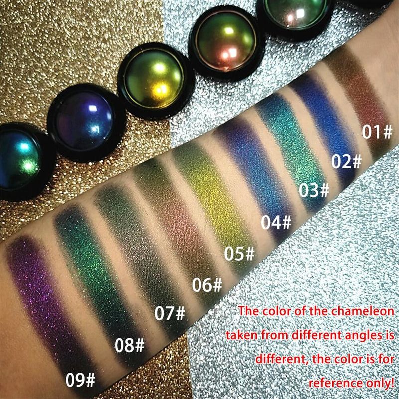 ออปติคอลอายแชโดว์อายแชโดว์อายแชโดว์กลอสเงางามโมโนอายแชโดว์ Pallete Eye Glitter รงควัตถุ