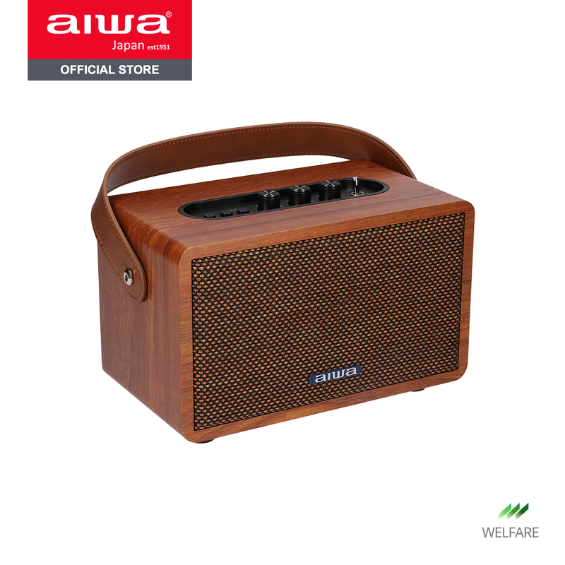 [ผ่อน 0%] AIWA Retro Bluetooth Speaker ลำโพงบลูทูธพกพา BASS++