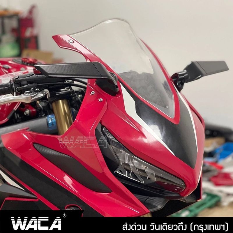 WACA กระจกวิง (2ชิ้น) for HONDA CBR150R CBR250R CBR300R CBR400R CBR500R กระจกวิงแต่ง กระจกมองหลัง  #6127 ^HA