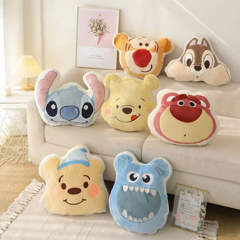 หมอนตุ๊กตานุ่ม รูปการ์ตูน Disney Winnie The Pooh Stitch Sullivan เหมาะกับของขวัญ ของเล่นสําหรับเด็ก