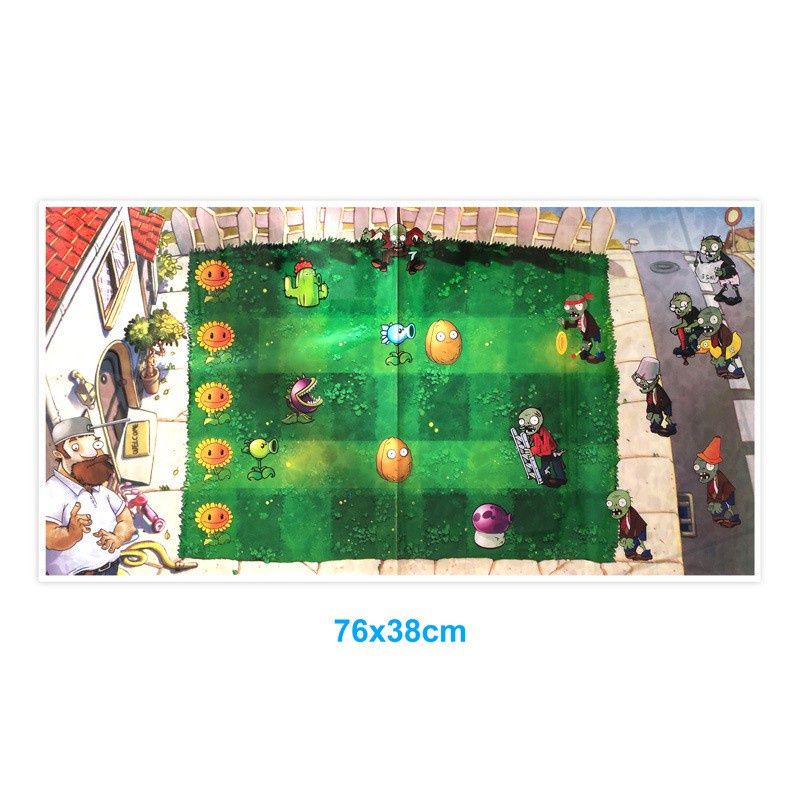 Plants Vs. Zombies เสื่อโพลีเอสเตอร์กันน้ําทนต่อการสึกหรอขนาด 38x76 ซม