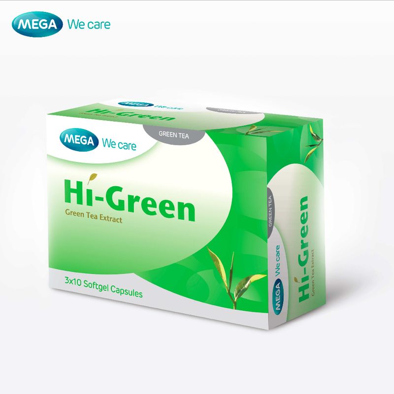 MEGA We care เมก้าวีแคร์ HIGREEN (30 's ) ไฮ-กรีน  30 เม็ด (HG030I)