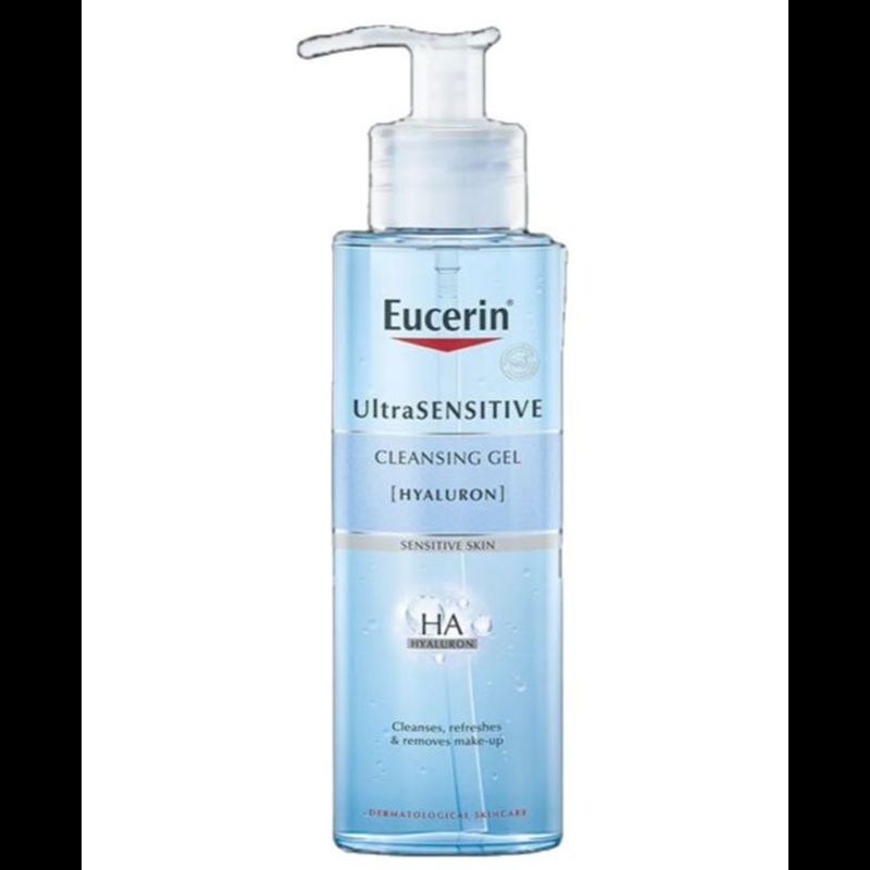 Eucerin Ultrasensitive Hyaluron Cleansing Gel 200ml. ยูเซอริน อัลตร้า เซนซิทีฟ ไฮยาลูรอน เจลล้างหน้า