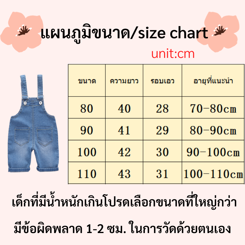 ชุดเอี๊ยมเด็ก 1-4 ปี เสื้อยืดแขนสั้นเด็กผู้ชาย ผ้าฝ้ายสีเทา cotton100% ชุดเอี๊ยมยีนส์สำหรับเด็ก